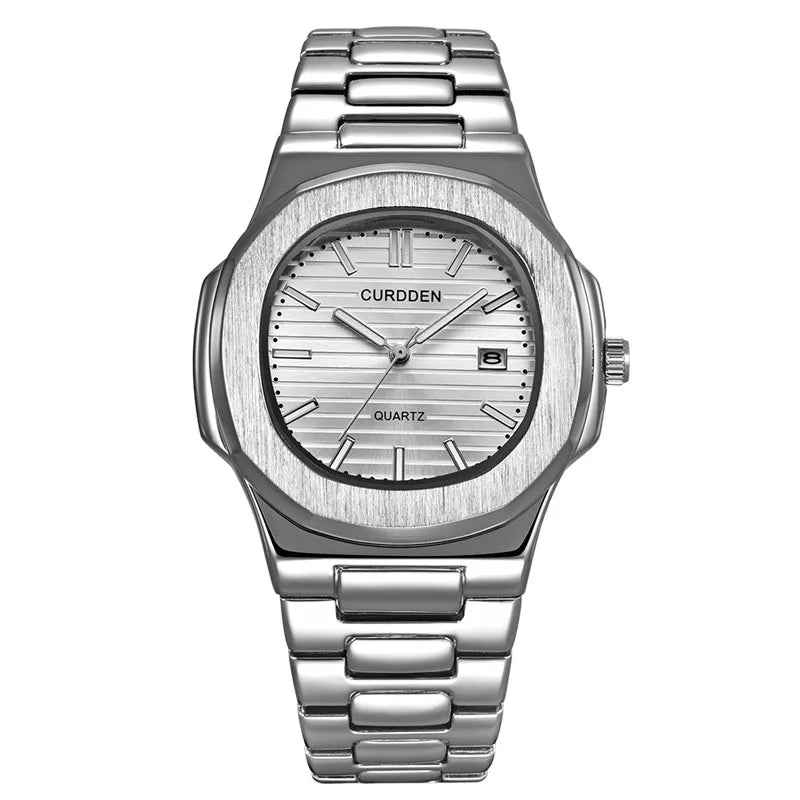 Montre Homme Big Brand CURDDEN Men Watches Fashion Casual Alloy Band Date Gifts Quartz Watch Relogio Masculino Reloj Hombre 2026